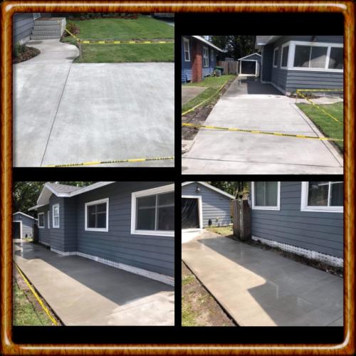 Concrete Driveway and walkway